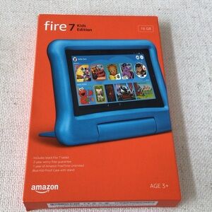 Amazon Fire 7 Kids Edition Tablet - Vibrant Blue
